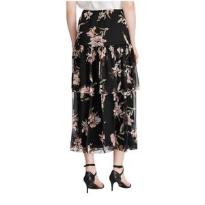 Lauren Ralph Lauren Black Floral Maxi Skirt
